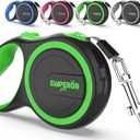 Emperor Pets 26 ft Retractable Dog Leash Large Dogs - Up to 110lbs, Heavy Duty Leash Retractable 26 ft, Dog Leashes for Large Breed Dogs -GN26 (Green)