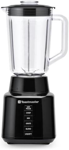 Toastmaster 350 Watt Blender with 48 oz BPA-Free Jar, Black, TM-600BL