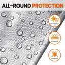 20x40 FT Tarp Waterproof, 16 Mil Tarps Heavy Duty Waterproof Multipurpose Protective Cover UV Resistant Rip & Tear Resistant with Grommets Reversible for Home Boats Cars Camping