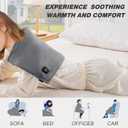 Heating Pad for Pain & Cramps Relief, Gifts for Mom,12"x24" Cordless Electric Heat Pad with Adjustable Straps, 15000mAh Battery Powered, 3 Heat Levels, Auto Shut Off, for Back, Shoulder, Leg