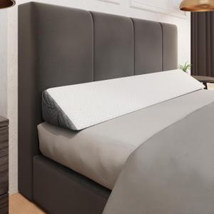 Klbs Wedge Pillow Headboard Pillow, Flippable 2 Sided, Instantly Change Your Decor, Mattress Gap Filler Twin Size