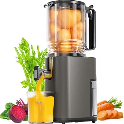 Amazon.com: Cold Press Juicer, 5.5inch Wide Feed Chute Juicer Machine, Slow Masticating Juicer for Whole Vegetables & Fruits, Gray : Everything Else