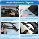 Bike Rack Straps Replacement Compatible with Saris Trunk Mount Bike Racks Compatible with Bones, Bones EX, Guardian Soft Rubber Bumpers Accessories Protect Hatchback & SUV