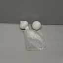 Soulchen 3 Pcs 3.14 in Vintage Christmas Porcelain Ornaments for Tree Ceramic Blank Ornaments White Final Porcelain Hanging Decorative Balls DIY for Xmas Tree Party Holiday Decoration Painting Crafts