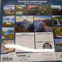 TURNER PHOTOGRAPHIC Pacific Northwest 12x12 Photo Wall Calendar (26998940041), 12"W x 0.1"H