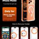 for iPhone 17 Pro Max Case with Tempered Glass Screen Protector & Lens Protector, Compatible with MagSafe, Military-Grade 4-Corner Shockproof, Magnetic & Anti-Yellowing Clear Case