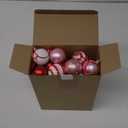 Libima 40 Pcs Valentine's Day Hanging Ball Ornaments Plastic Tree Decorations Valentine Ball Decorative Supplies Painted Love Ornament for Valentine's Day Party Decor,1.97 in(Love)