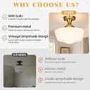 12" Brass Schoolhouse Lights Fixture Milk Glass Light Fixtures Mid Century Light Fixtures School House Lights Fixture Ceiling Semi Flush Mount Ceiling for Bathroom Bedroom (Bulb Incl.), 12 inches , 4.7 inches