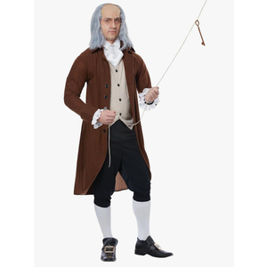 California Costumes mens Benjamin Franklin - Colonial Man - Adult Costume Large