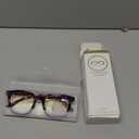 firstsense Reading Glasses for Men Women Blue Light Blocking with Spring Hinge, Blocking Readers Anti UV Ray Filter Eyeglasses, Square Computer Reader Glasses, Purple Tortoiseshell, +1.5