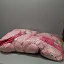 HIG 3pc Pink Standard Size Comforter Set - All Season Reversible Down Alternative Bedding Comforter Set - Quilted Duvet Insert with Corner Tabs - Box Stitched Blanket - Breathable, Soft, Fluffy