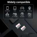 2 Pack Memory Card 8GB with Adapter, High Speed TF Card, UHS-I C10 A1 Memory TF Card for Tablet/Mobile Phone/Camera/Car Audio/Game Console (TF183 White Gray 8GB)