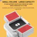 Card Shuffler Automatic, 1-4 Deck Automatic Pokers Card Shuffler, Low Noise & Portable shufflers Machine for Bridge, Blackjacks, Pokers Card Games