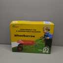 3T GROUP Toddler Gardening Tools Set,Small Kids Red Wheelbarrow,Toddler Wheel Barrow Outdoor Kids Play Toy Digging Weed,Sweeping Leaves,Shoveling Snow(red)