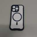 iPhone 16 Pro Max Case, Compatible with Magsafe, Full Camera Protection, Drop Protection, Magnetic Translucent Matte Back Bumper Phone Case for 16 Pro Max 6.9-Inch (Black)