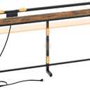 70.9'' Narrow Console Table with Adjustable Height (27.6''-35.4''), Behind Couch Table Skinny with Outlet, Long Entryway Table, Couch Table Behind Sofa for Living Room, Rustic Brown CT21UBR