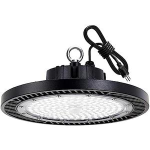 Gugsey LED High Bay Light, 200W 28000lm 5000K High Bay Led Shop Light with Plug 5' Cable and Hook Ring, UFO High Bay Led Lights for Garage Gym Warehouse Workshop