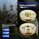 M163464 Deck Spindle Pulley 3 pcs, Compatible with John Deere Z425 Z435 Z445 EZtrak Zero Turn Mowers, Rotary 13542 M154394 Blade Drive Pulley Round 4.9" OD