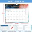 7 x 2026-2027 Wall Calendar - Includes January 2026 to June 2027, 18-Month Paper Wall Calendar 11 x 8.5 Inches.Thick Paper with Julian Dates and Block for New Year and Christmas Holidays To-dos  Notes (I)