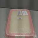Dog Potty Tray for Small Dogs, Puppy Potty Training Tray 19.7"x14.5" Indoor Dog Toilet, Leak-Proof Pet Pads Holder (Pink)