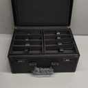 Barber Case with Clippers Sliding Tray, Profesional Barbers Briefcase Tool Case, Barber Cases for Clippers and Supplies, Hair Scissors Trimmer Organizer, Salon Grooming Hard Travel Suitcase