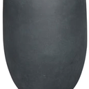 Kante 21.7" H Burnished Black Tall Planter, Large Outdoor Indoor Decorative Pot with Drainage Hole and Rubber Plug, Modern Round Taper Style for Home and Patio