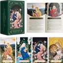 Moonshadow Floral Vow Tarot Cards with Guide Book for Beginners Original Unique Pretty Tarot Oracle, Gold Foil Tarot Cards with Guide Book Set&Gift Box for Beginner& Expert