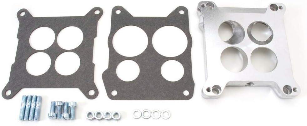 Edelbrock 2696 Four-Hole Square-Bore to Spread-Bore Carburetor Adapter, Multi, One Size