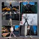 Women's Micro Flared Fleeced Sweatpants - Elastic Waist Drawstring, Warm Fleece for Winter Daily Wear (S)