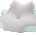 ByNaRIX Reading Pillow for Lying, Leaning and Prone, Contour Memory Foam Pillow, Ergonomic Cervical Pillow for Neck and Shoulder Pain Relief, Bed Wedge Pillow (Light Green)