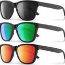 Polarized Sunglasses for Men and Women - Classic Fashion Sun Glasses Shades for Driving, Outdoor Sports, and Daily Wear UV400 Protection