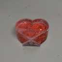 RDH Glitter Heart Shaped Picture Frames Liquid Snow Globe Photo Frame for Couples Friends Family (Love) 3.54 x 3.74"