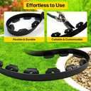 Landscape Edging for Garden Border, 118 FT 2-Inch Tall Plastic Edging Borders, Rubber No Dig Landscape Edging with 160 Stakes, Lawn Edging for Yard, Paver, Garden Bed, Landscaping