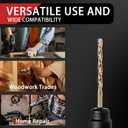 115Pcs Cobalt Drill Bits Set, M35 HSS 135 Tip, Twist Jobber Length Drill Bit Kit for Hardened Metal, Stainless Steel, Cast Iron, Plastic and Wood with Indexed Storage Case, 1/16"-1/2"