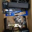 Veise Fingerprint Door Lock with 2 Lever Handles - Keyless Entry Door Lock, Electronic Keypad Deadbolt, Digital Smart Code & Front Handle Sets, Auto-Locking, Easy Installation, Matte Black