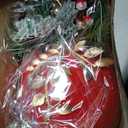 Amyhill 2 Pcs 13.8'' Large Red Christmas Ball Ornament for Porch Front Door