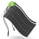 ECO-WORTHY 2pcs 130 Watt (260W) 12BB Flexible Solar Panels,23.5% High-Efficiency Waterproof Monocrystalline Lightweight Solar Panel for RV,Boats,Curved Surfaces,Roofs,Cabin