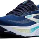 Brooks Women’s Ghost 17 Neutral Running Shoe - Navy/Green/Turquoise - 10 Medium