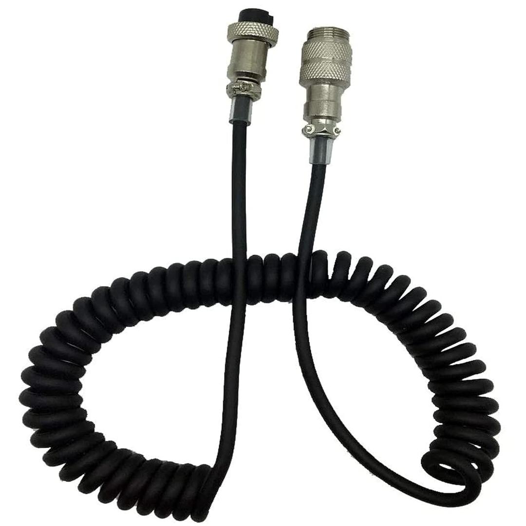 Microphone 8 Pin Mic Extension Cable Male to Female Compatible with Kenwood Mic MC-60 MC-90 Mc-60A Yaesu MD-100 MD-200 MD-1 M-1 Icom SM-50 SM-30