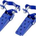 F FIERCE CYCLE 1 Pair 8mm Stainless Steel Universal Motorcycle Folding Rearsets Rear Footrest Footpeg Pedal Peg Bike Bicycle Cycling, Blue