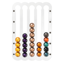 Demi's Home Magnetic Coffee Pod Holder for Nespresso Original Capsules - Suitable to be Mounted on the Fridge (Transparent)