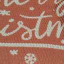 Merry Chirstmas Welcome Mat Outdoor Entrance, Indoor, Front Door, 30"x17" Low-Profile Non-Slip Fade-Resistant Dirt-Trapping Red Thin Doormat Holiday Decor for Home, Porch, Garage