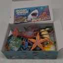 20 Pcs Ocean Animal Toy with Educational Booklet, Plastic Sea Animal with Gift Box, Mini Sea Creature Figures for Kids Age 3+, Birthday Gift, Ocean Theme Party Favor, Water Bath Toy for Toddler