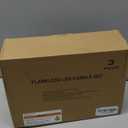 Yongmao Christmas Flickering Red Stripes Glitter Flameless Candles, Battery Operated Pillar Real Wax LED Electric Candle with Remote Timer for Home Christmas Party Decor D3 x H4 5" 6" Set of 3