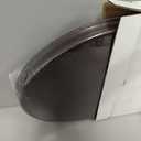 Elongated Toilet Seat Molded Wood Toilet Seat with Quietly Close and Quick Release Hinges, Easy to Install also Easy to Clean by Angol Shiold (Elongated, Dark Brown)