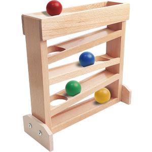 Montessori Ball Drop Toy for 2 3 Year Old, Wooden Ball Drop Toy Wooden Ball Tower for Toddlers, Pound a Ball for Toddlers Early Childhood Education Visual Tracking for Boys Girls Gift