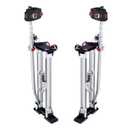 VEVOR Drywall Stilts, 24''-40'' Adjustable Aluminum Tool Stilts with Protective Knee Pads, Durable and Non-Slip Work Stilts for Sheetrock Painting, Walking, Taping, Silver