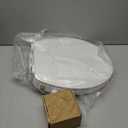 Round Bidet Toilet Seat with Quiet-Close, Non-Electric Bidet Mode with Dual Nozzles, Fit Round Toilet Seat, Adjustable Water Pressure with Brass inlet (Round)