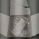 30 OZ Tumbler Lid Replacement Fit for Stanley Cup, 2 Pack Clear Replacement Lids Spill Proof Tumbler Covers for Stanley Cup Accessories (Clear - White)