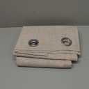 MIULEE 100% Blackout Linen Textured Curtains for Bedroom Solid Thermal Insulated Copper Brown Grommet Room Darkening Curtains & Drapes Luxury Decor for Living Room Nursery 42 x 84 Inch (2 Panels)